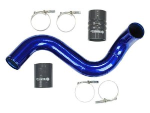 Ford F-350 Intercooler Pipe - Cold Side - Sinister Diesel - Cold Side Charge Pipe - Sinister Blue - `03-`07